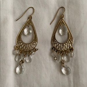 Gold dangle earrings
